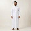 Designer White Color Thobe For Men