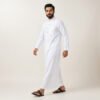 Designer White Color Thobe For Men