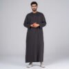 Men’s Black Half Sleeves Thobe