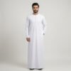 Men’s Plain Iced White Omani Thobe