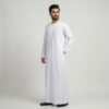 Men’s Plain Iced White Omani Thobe