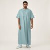 Men's Summer Green Half Sleeve Thobe