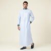 Textured White Color Thobes For Men