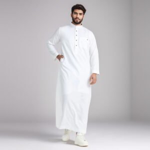 mens white jubba thobe