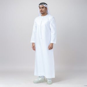 white mens thobe Emarati