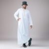 plain white thobe for mens