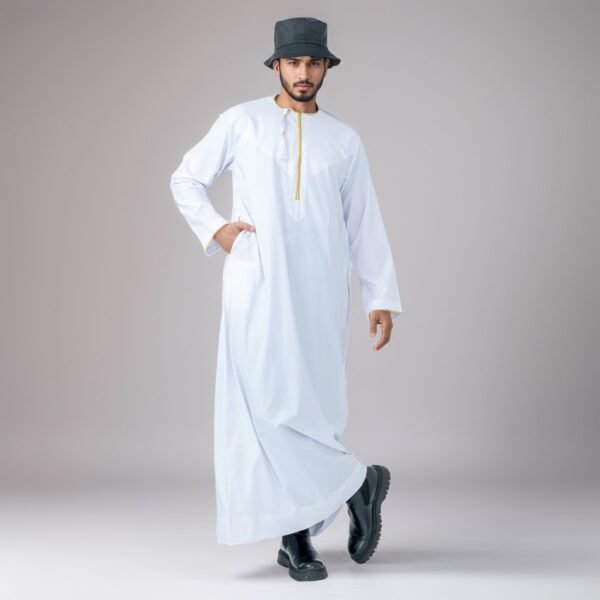 plain white thobe for mens