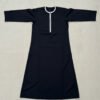 Black Kids Boy Omani Embroidered jubba thobe