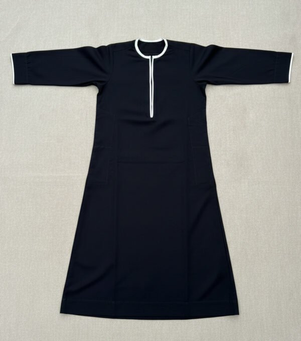 Black Kids Boy Omani Embroidered jubba thobe