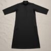 Black Lomar Collar Baby Boys Jubba Thobe
