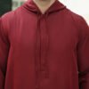 Hooded Maroon thobe mens