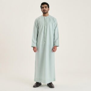 Men's Greenish Cyan Emarati Thobe