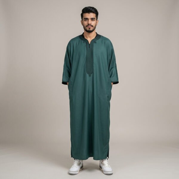 Men’s Mineral Green Moroccan Thobe