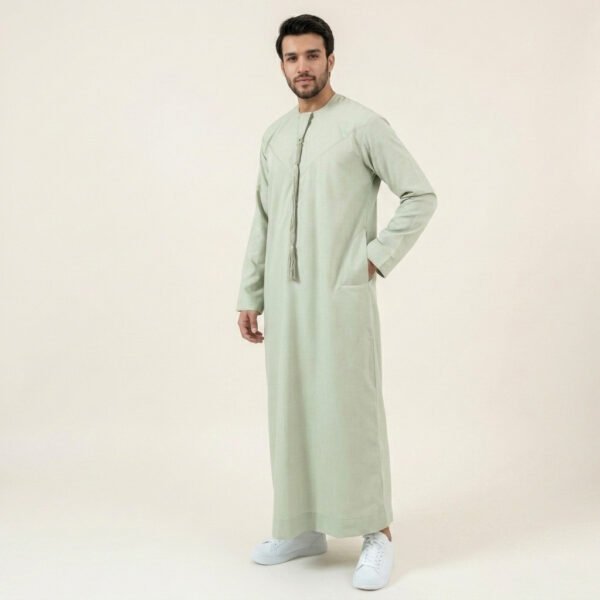 Men's Sage Green Emirate Thobe
