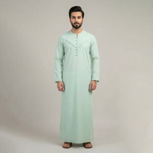 Men's emirati green thobe