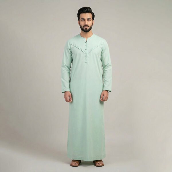 Men's emirati green thobe