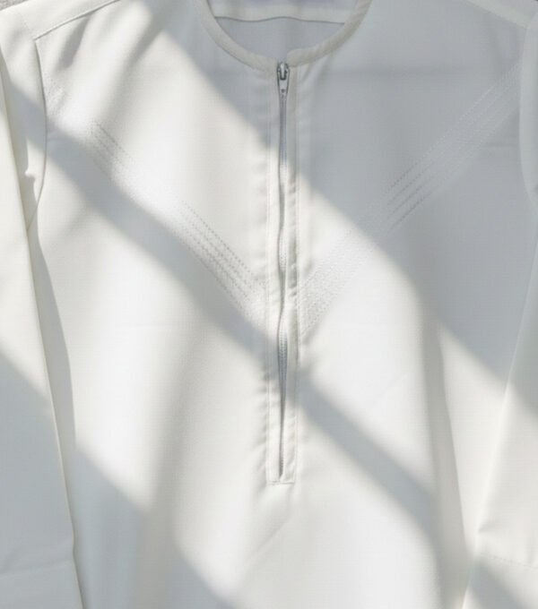 Omani Style White Kids Boys Jubba Thobe