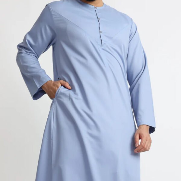 Omani blue thobe mens