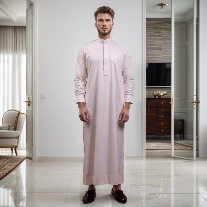 White/Pink Rafah Thobe