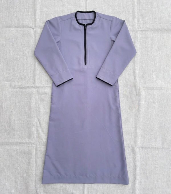 Premium Omani Light Grey Jubba Thobe for Boys (2) Premium Omani Light Grey Jubba Thobe for Boys