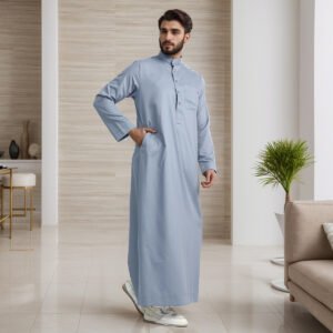 Saudi mens blue thobe