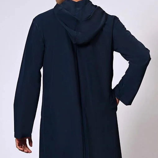 Tealish Blue hooded thobes men