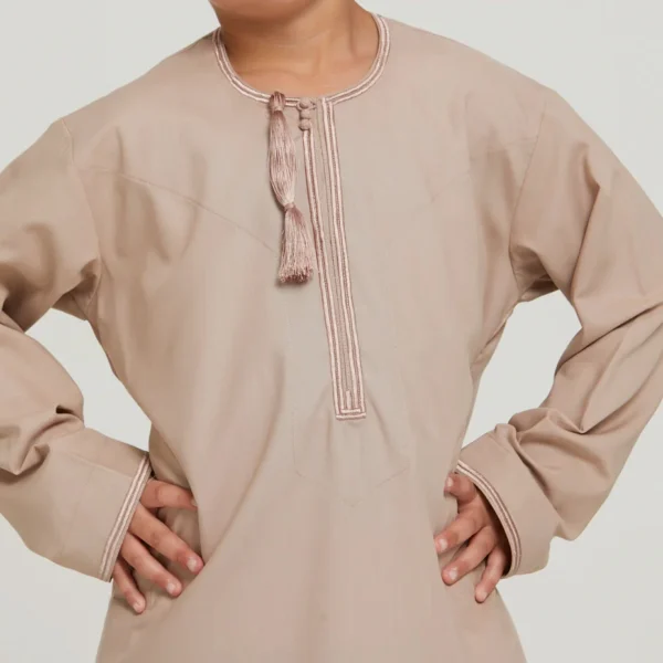 Vanilla jubba thobe for kids