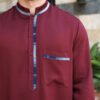 designer maroon thobe men