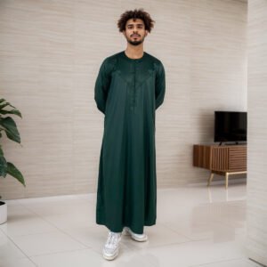 green emirati thobe