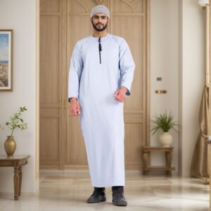 light blue thobe men