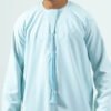 light green emirate embroidered thobe