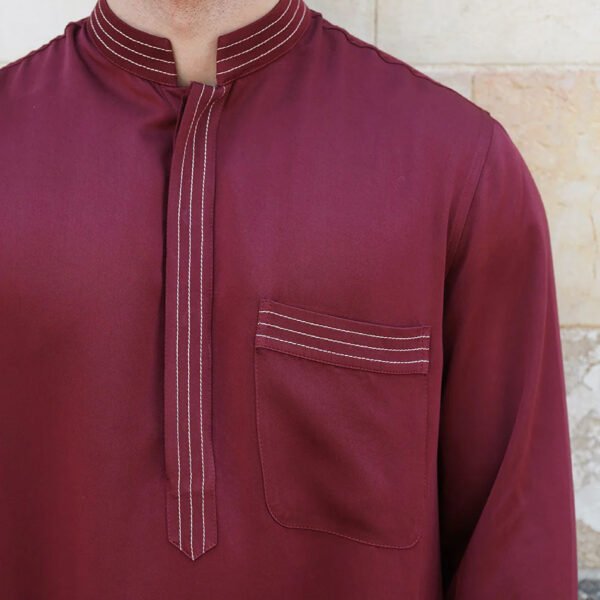 maroon thobe mens