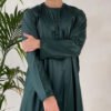 mens dark green thobe