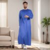 mens light blue omani thobe design