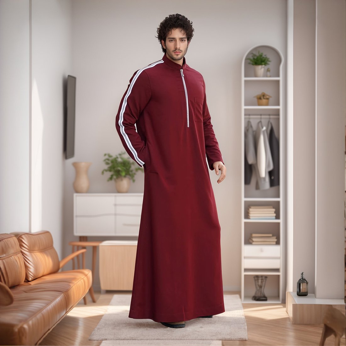 Maroon Silwad Thobe