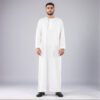 mens omani thobe white