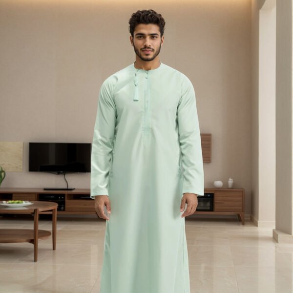 mens thobe mint green