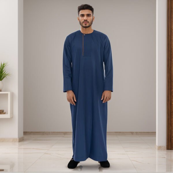 omani navy blue mens thobes