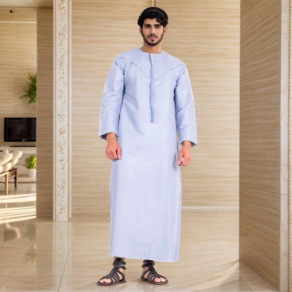 sky blue emirati thobe