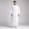 Pleated White Emirate Thobe