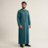 Beetle Green Silk Thobe For Men Beetle Green Silk Thobe For Men