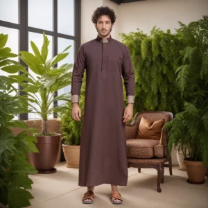 Brown mens designer thobes