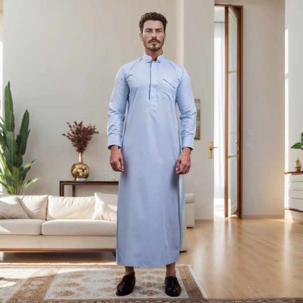 Cadet Blue designer thobes for men