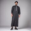 Designer black mens thobes bradford