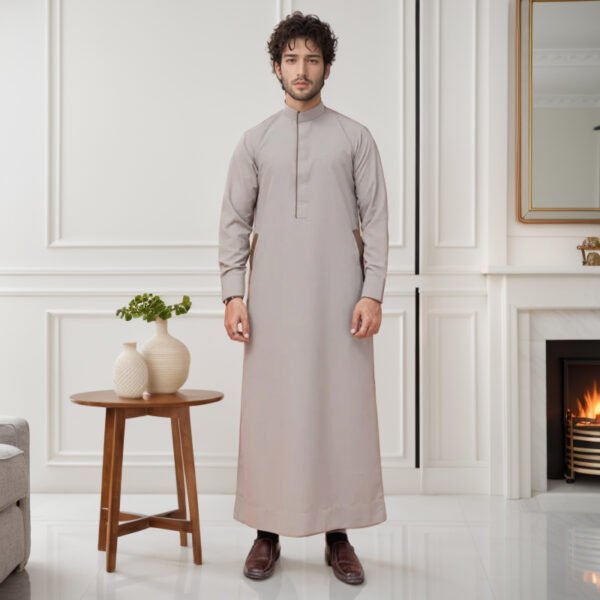 Grey Cloud mens islamic clothing thobe