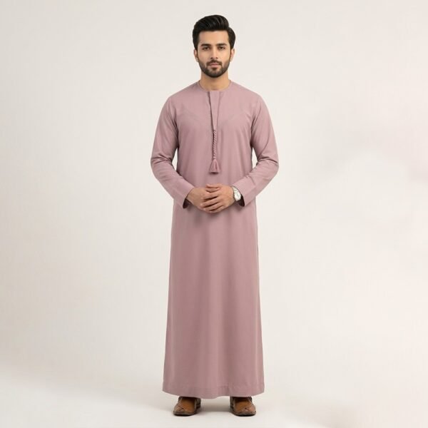 Pale Pink designer thobe for men