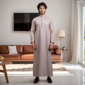 Pastel Grey. mens arabic thobes