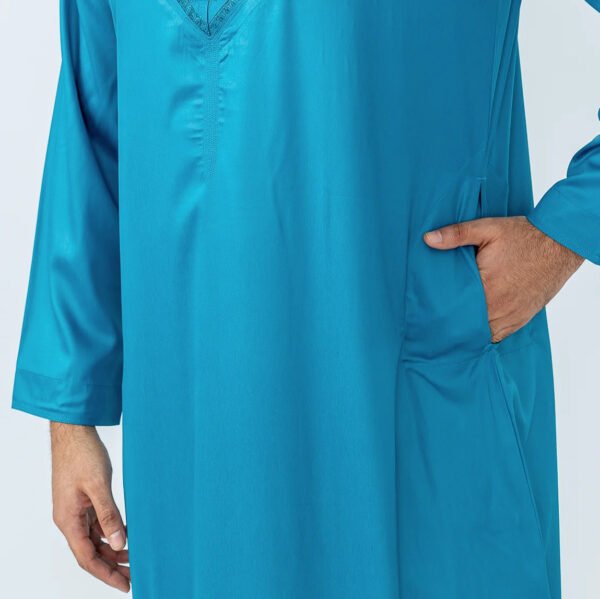 Turquoise blue classic omani mens thobes london