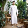 White designer mens thobes