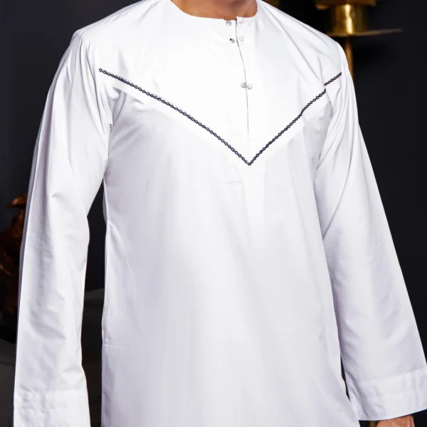 White designer mens thobes